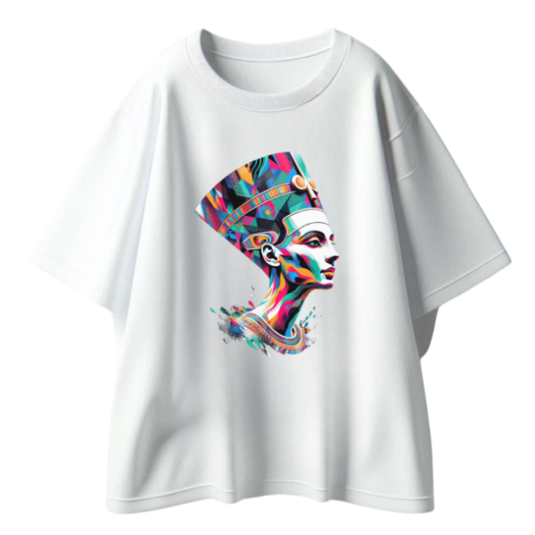 Robe t-shirt bio Néfertiti Colorful
