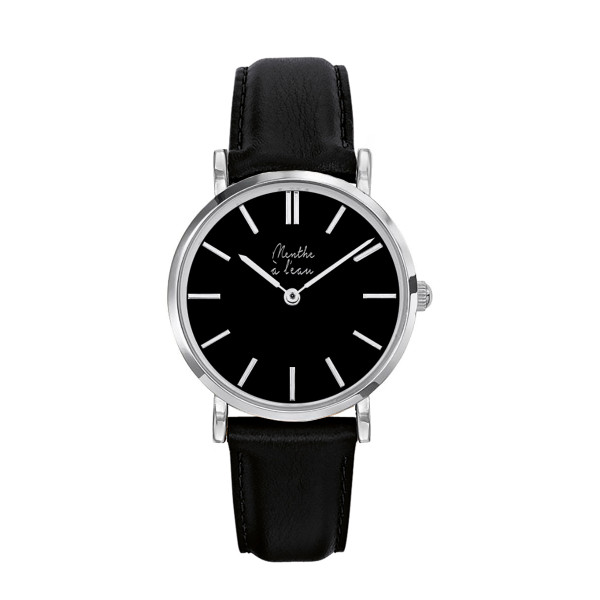la véritable cuir noir F noir B chromé-F