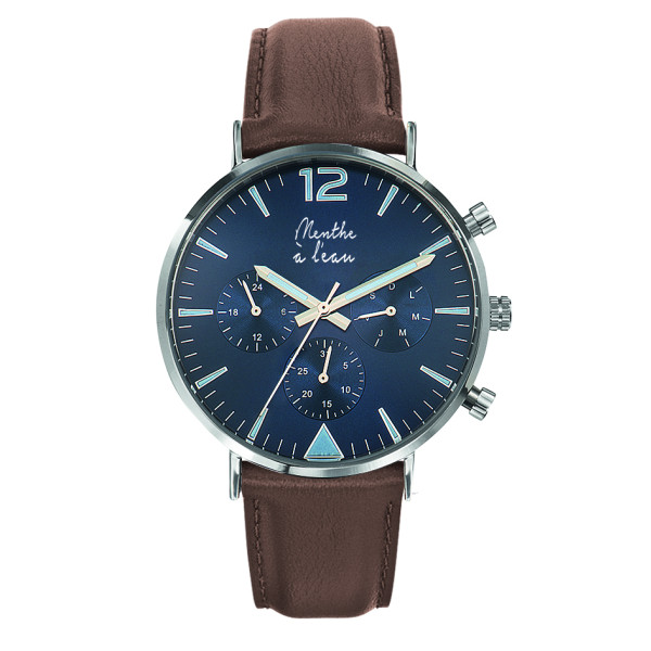 la précise cuir marron F bleu-H